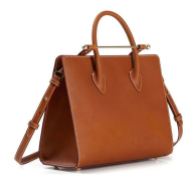 Strathberry Midi Tote Tan Bridle Leather